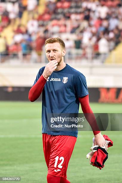 George Gavrilas of FC Astra Giurgiu during the UEFA Champions League Third Qualifying Round 2016-2017 game between FC Astra Giurgiu ROU and FC...