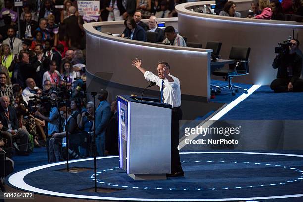 Philadelphia, PA On Wednesday, July 27, in the Wells Fargo Center, Martin O'Malley, speaks on day three at the Democratic National Convention.