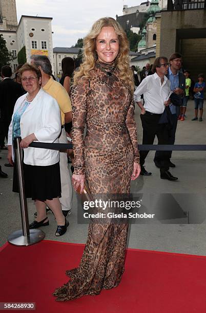 Katja Burkard during the opera premiere 'The Exterminating Angel' on July 28, 2016 in Salzburg, Austria.