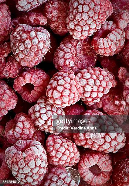 frozen berries - frozen fruit stock pictures, royalty-free photos & images