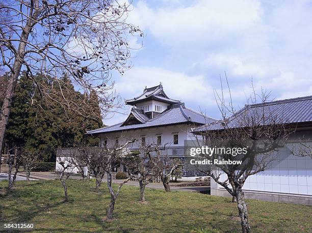 Aki Castle Ruin High-Res Stock Photo