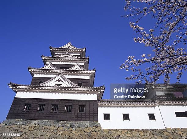 ozu castle, ozu city, ehime prefecture, japan - ehime prefecture stock pictures, royalty-free photos & images