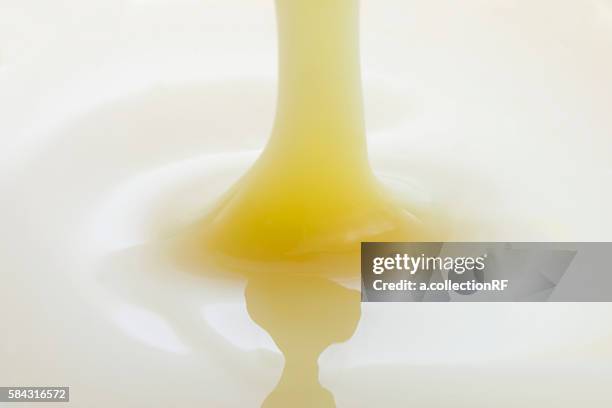 condensed milk, close-up - condensed milk foto e immagini stock