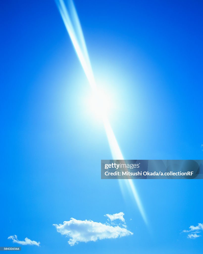 Sun and blue sky