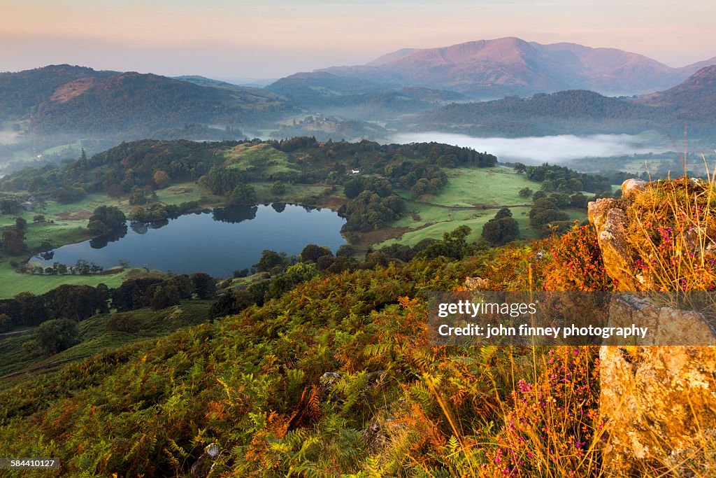 Loughrigg sunrise, lake district