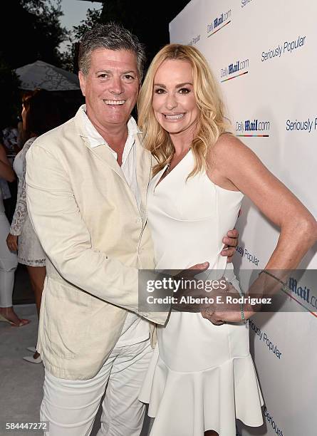 John Bluher and TV personality Taylor Armstrong attend the Daily Mail Summer White Party with Lisa Vanderpump at Pump on July 27, 2016 in Los...