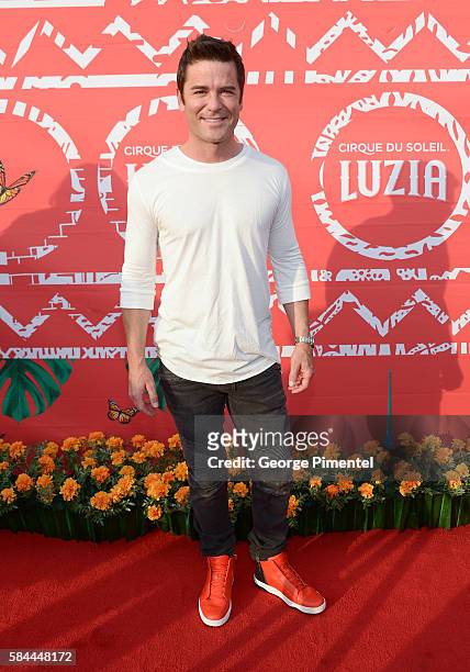 Yannick Bisson attends the opening of Cirque Du Soleil's "Luzia" at Port Lands on July 28, 2016 in Toronto, Canada.
