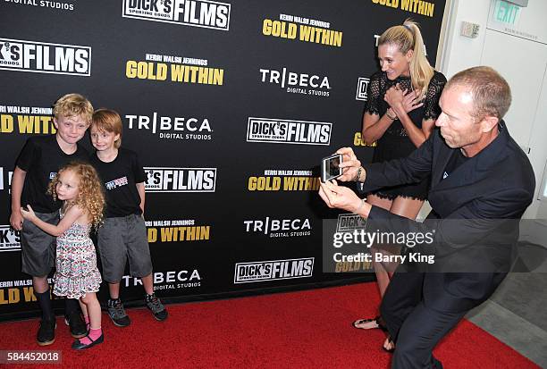 Joseph Michael Jennings, Scout Margery Jennings, Joseph Michael Jennings and parents Olympian/professional beach volleyball player Kerri Walsh...