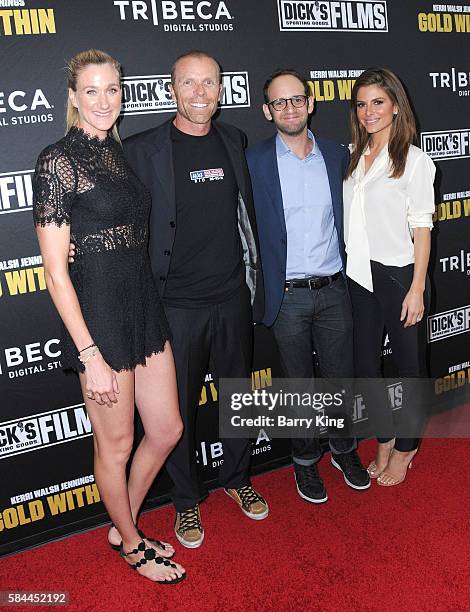 Olympian/beach volleyball player Kerri Walsh Jennings, husband beach volleyball player Casey Jennings, director Gabriel Spitzer and actress Maria...