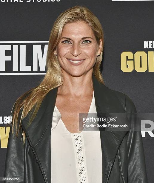 Professional beach bolleyball player Gabrielle Reece attends the premiere of "Kerri Walsh Jennings: Gold Within" at The Paley Center for Media on...