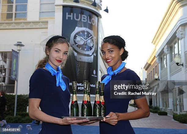 View of the atmosphere at Hublot x Chelsea FC event in Los Angeles at Sony Pictures Studios on July 28, 2016 in Culver City, California.