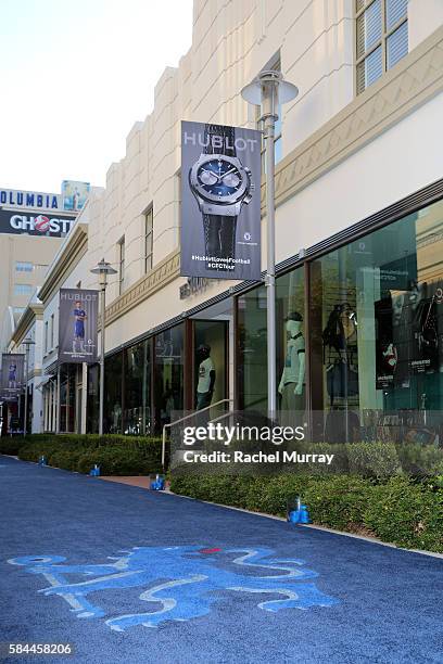 View of the atmosphere at Hublot x Chelsea FC event in Los Angeles at Sony Pictures Studios on July 28, 2016 in Culver City, California.