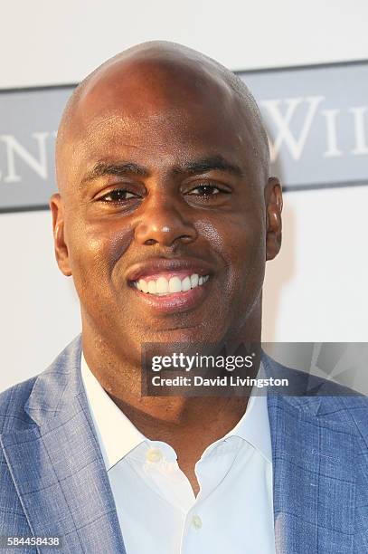 Sports Anchor Kevin Frazier arrives at the Los Angeles Dodgers Foundation Blue Diamond Gala at the Dodger Stadium on July 28, 2016 in Los Angeles,...