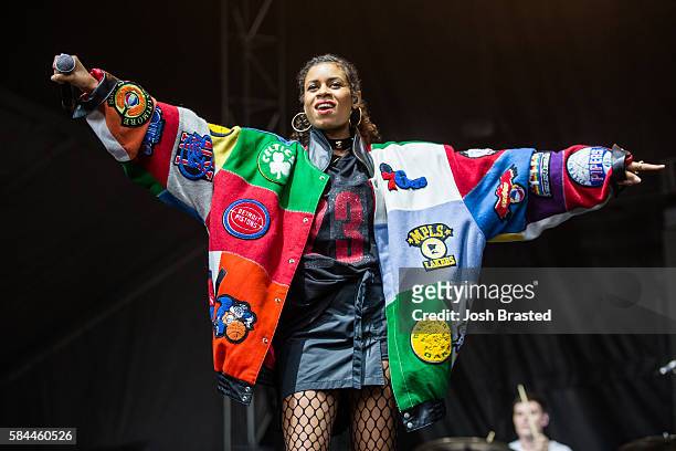 Aluna Francis of AlunaGeorge performs on day one of Lollapalooza 2016 at Grant Park on July 28, 2016 in Chicago, Illinois.