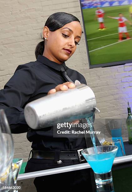 View of the atmosphere at Hublot x Chelsea FC event in Los Angeles at Sony Pictures Studios on July 28, 2016 in Culver City, California.