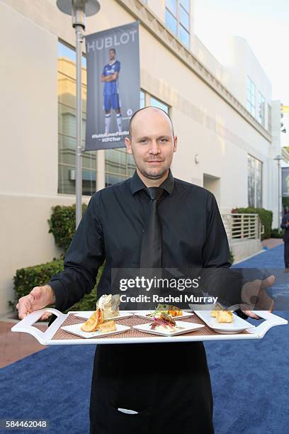 View of the atmosphere at Hublot x Chelsea FC event in Los Angeles at Sony Pictures Studios on July 28, 2016 in Culver City, California.