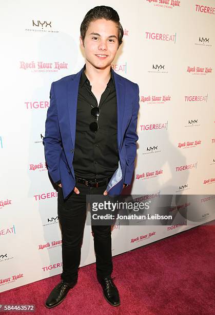 Actor Zach Callison attends TigerBeat's Official Teen Choice Awards Pre-Party Sponsored by NYX Professional Makeup and Rock Your Hair at HYDE Sunset:...