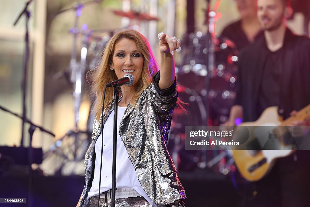 Celine Dion Performs On NBC's "Today"