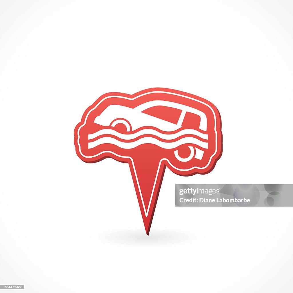Automotive Insurance Pointer Icon