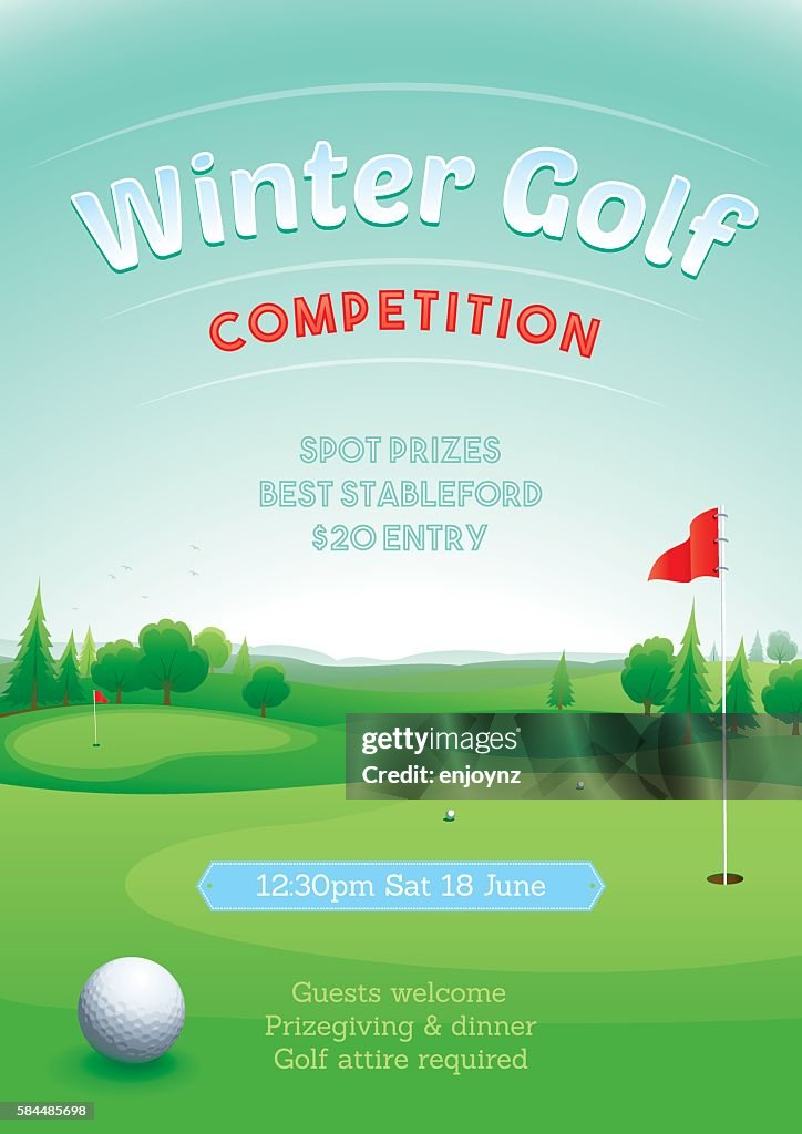 Competición de golf de invierno
