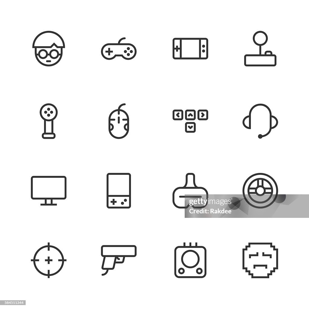 Gamer Icon - Line Series