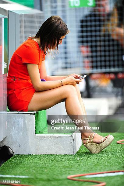 Margot Dumont during the Third Qualifying Round Europa League between Saint Etienne and AEK Athnes at Stade Geoffroy-Guichard on July 28, 2016 in...