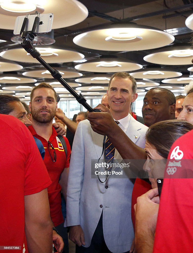 King Felipe VI Of Spain And Queen Letizia Of Spain Attend The Spanish Olimpic Team Farewell