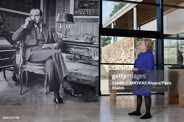 Bernadette Chirac, former first lady to President Jacques Chirac is photographed for Paris Match on July 8, 2016 in Meymac, France.