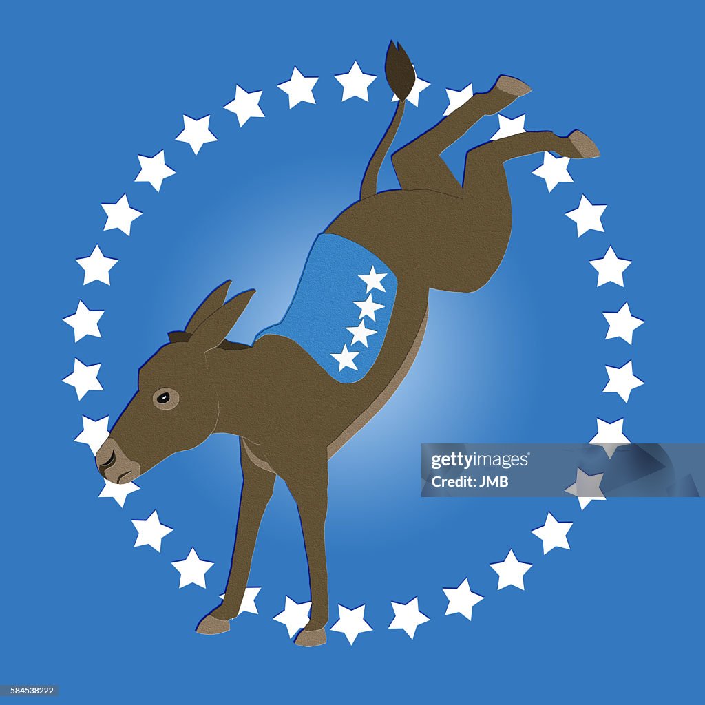 Democrat Donkey Blue, Too