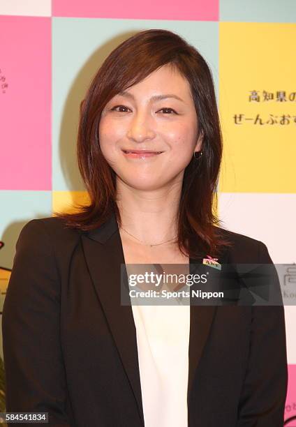 Actress/singer Ryoko Hirosue attends the Kochi Prefecture PR event on April 22, 2014 in Tokyo, Japan.
