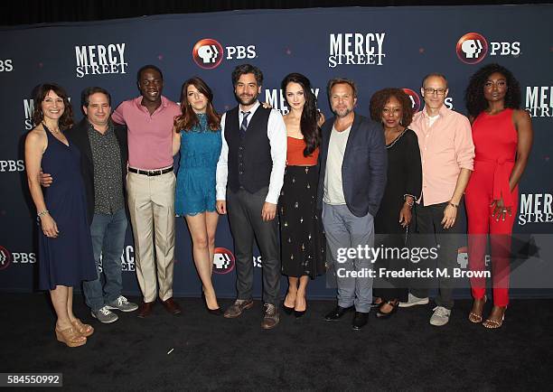 Executive producers Lisa Wolfinger, David Zabel, actors McKinley Belcher III, Tara Summers, Josh Radnor, Hannah James, Norbert Leo Butz, L. Scott...