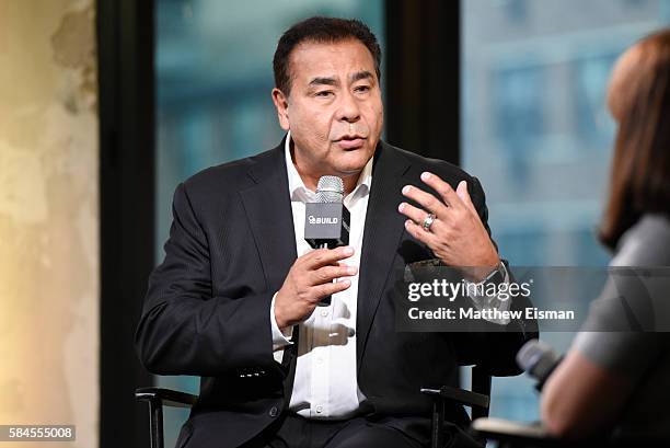 News correspondent John Quinones attends AOL Build presents John Quinones discussing the show "What Would You Do?" at AOL HQ on July 29, 2016 in New...