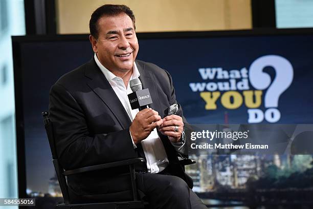 News correspondent John Quinones attends AOL Build presents John Quinones discussing the show "What Would You Do?" at AOL HQ on July 29, 2016 in New...