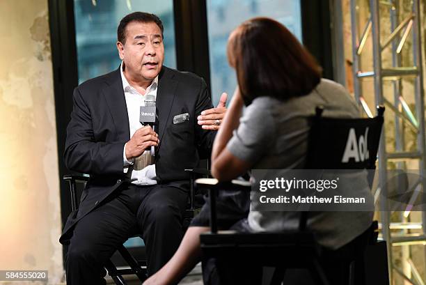 News correspondent John Quinones attends AOL Build presents John Quinones discussing the show "What Would You Do?" at AOL HQ on July 29, 2016 in New...