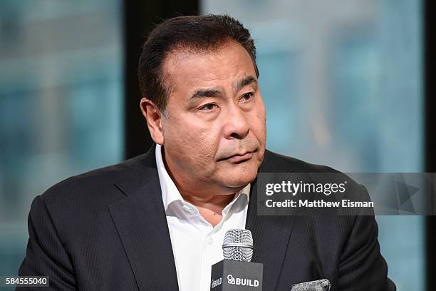 News correspondent John Quinones attends AOL Build presents John Quinones discussing the show "What Would You Do?" at AOL HQ on July 29, 2016 in New...
