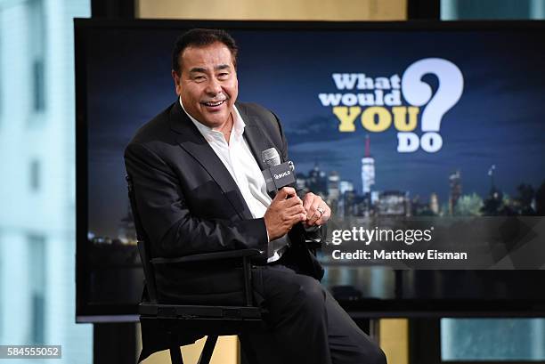 News correspondent John Quinones attends AOL Build presents John Quinones discussing the show "What Would You Do?" at AOL HQ on July 29, 2016 in New...