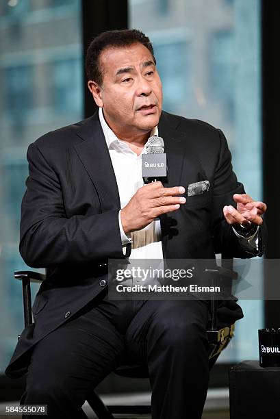 News correspondent John Quinones attends AOL Build presents John Quinones discussing the show "What Would You Do?" at AOL HQ on July 29, 2016 in New...