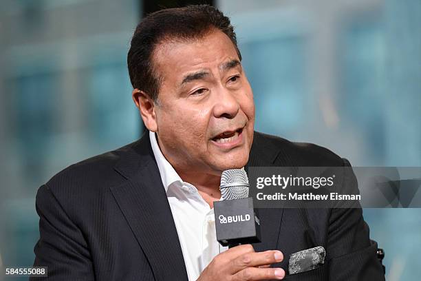 News correspondent John Quinones attends AOL Build presents John Quinones discussing the show "What Would You Do?" at AOL HQ on July 29, 2016 in New...