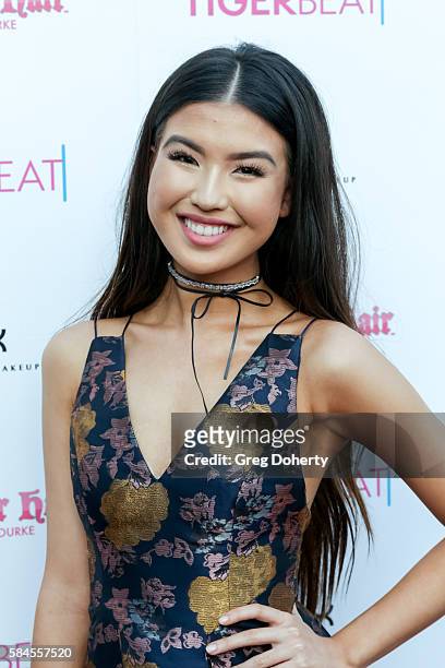Actress Erika Tham arrives at the Tiger Beat's Pre-Party Around FOX's Teen Choice Awards at HYDE Sunset: Kitchen + Cocktails on July 28, 2016 in West...