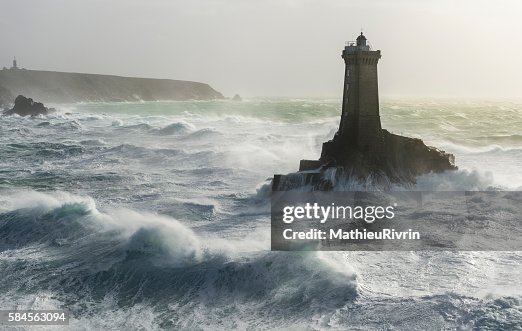 Phare de la Vieille in storm Ruzica Phare de la Vieille in storm Ruzica