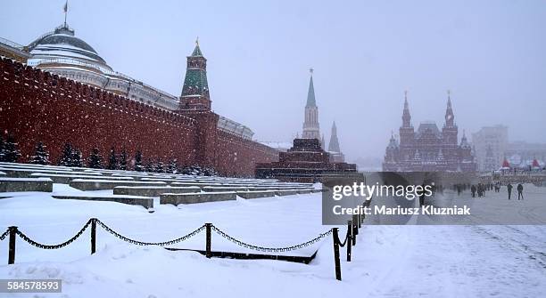 Moscow In Winter Moscow Red Square Winter Photos and Premium High Res Pictures - Getty ...