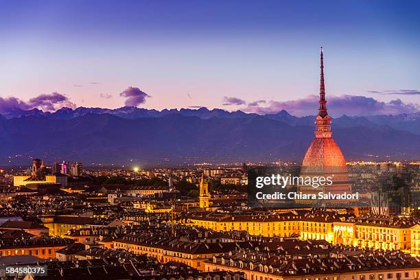 view of turin - torino stock-fotos und bilder