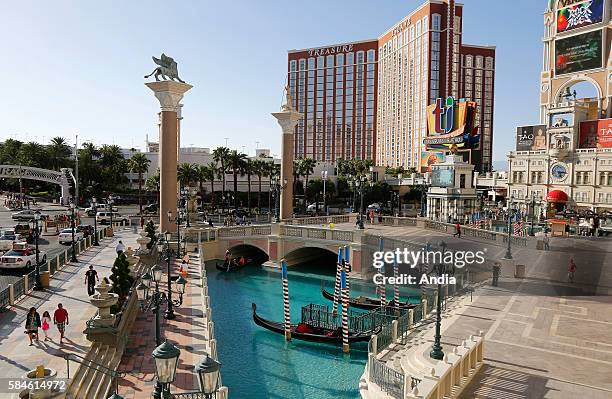 Las Vegas , 2013: Casino Resort The Venetian along the Las Vegas Boulevard known as the Las Vegas Strip. Las Vegas is the most populous city in the...