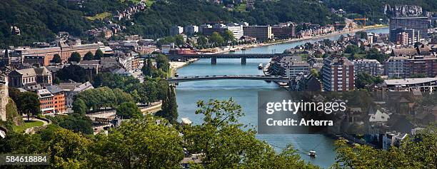 View over the city Namur and the river Meuse, Belgium.