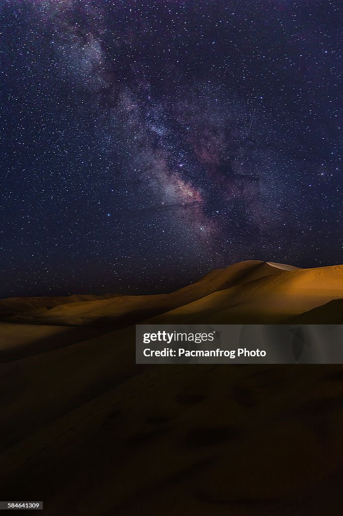 Milky way in the desert