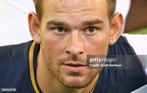 Vincent Janssen of Tottenham Hotspur looks on during 2016 International Champions Cup Australia match between Tottenham Hotspur and Atletico de...