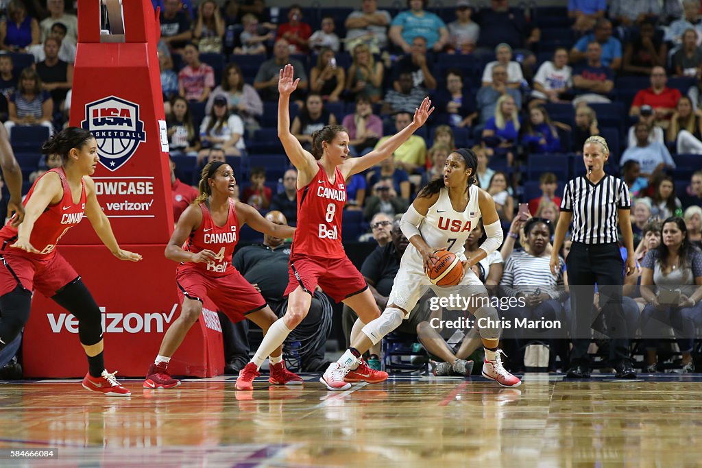 USA v Canada - USA Basketball Showcase