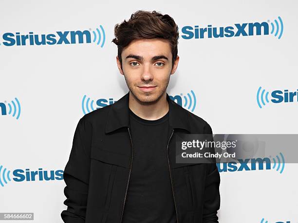 Singer Nathan Sykes visits the SiriusXM Studios on July 29, 2016 in New York City.