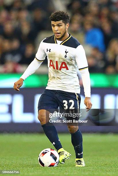 DeAndre Yedlin of Tottenham Hotspur controls the ball during 2016 International Champions Cup Australia match between Tottenham Hotspur and Atletico...