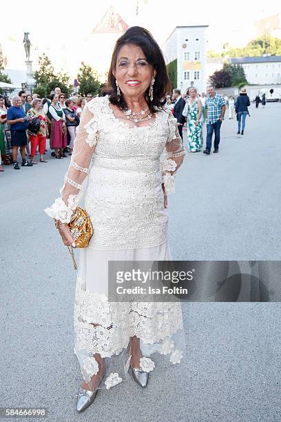 German business lady Regine Sixt, Senior Executive Vice President of Sixt International car rental attends the premiere of the opera 'Cosi Fan Tutte'...